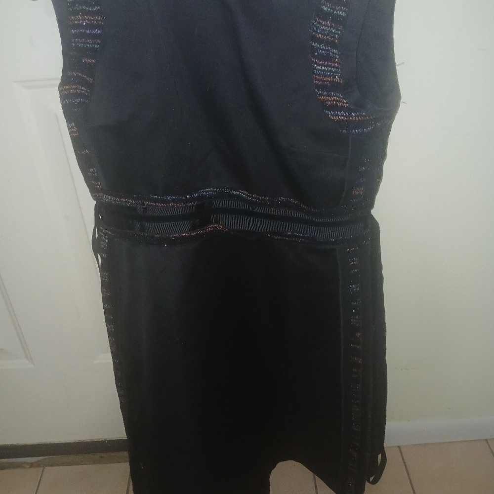 Black wedding jumper with tweed color detail